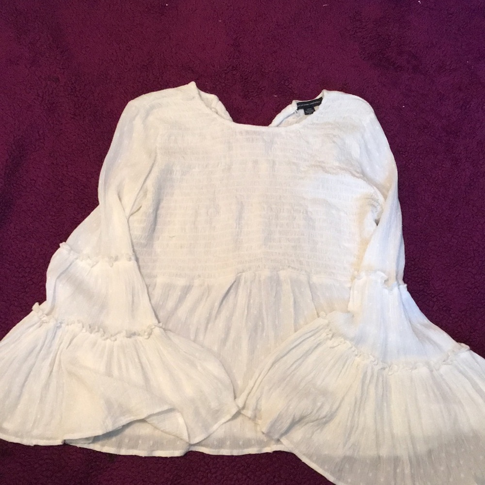 AE Solid Smocked Tunic